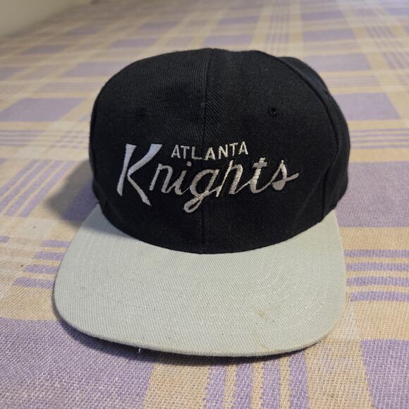 Other - Vintage 90s Atlanta Knights IHL Minor Hockey Embroidered Script SnapBack Hat Cap